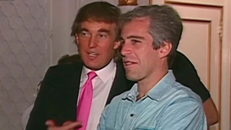 Donald Trump y Jeffrey Epstein 14072025