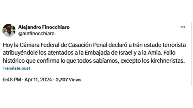 Tuits fallo Irán 20240412