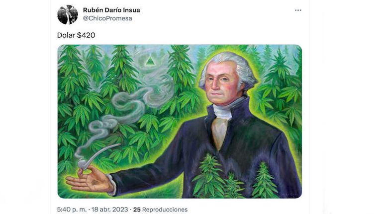 Memes del dólar blue a $420 20230418
