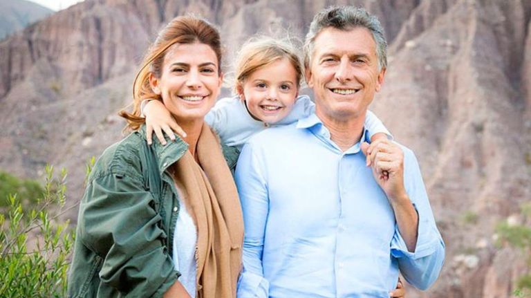 Mauricio Macri y su familia
