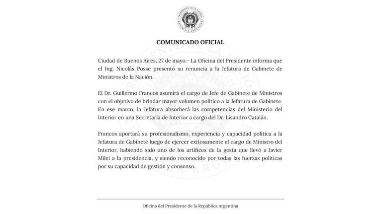 Oficina del Presidente Tweet 20240527
