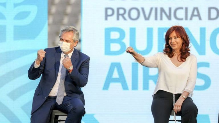Alberto Fernández y Cristina Kirchner