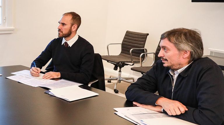 Máximo kirchner con Martín Guzmán 20220705