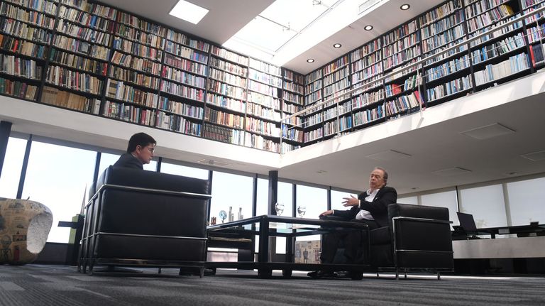 Alberto Pierri, en la entrevista con Jorge Fontevecchia.