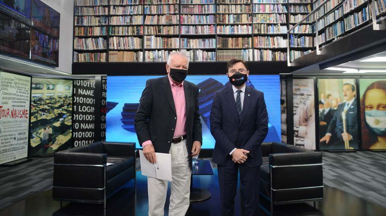 Orlando Ferreres, en la entrevista con Jorge Fontevecchia.
