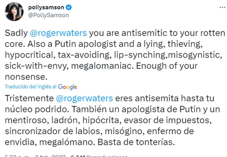 Tuits Gilmour y Waters 20230207
