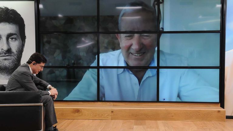 Julio Cobos, en la entrevista con Jorge Fontevecchia.