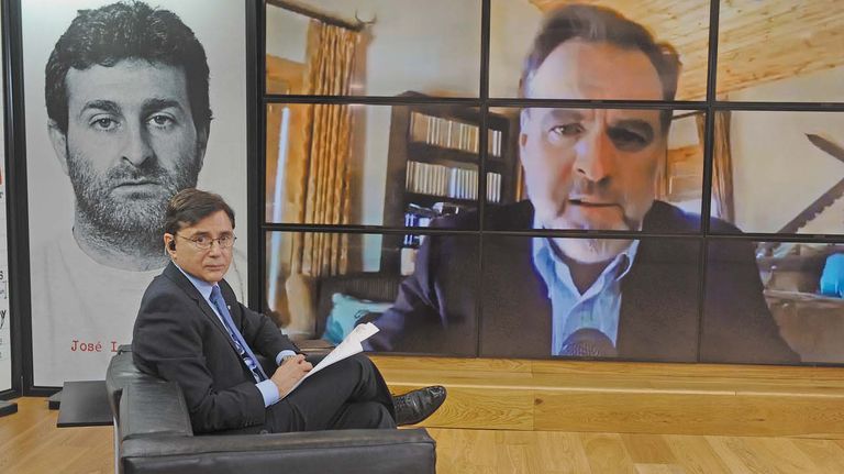 Niall Ferguson, en la entrevista con Jorge Fontevecchia.