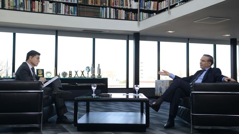 Miguel Angel Pichetto, en la entrevista con Jorge Fontevecchia.