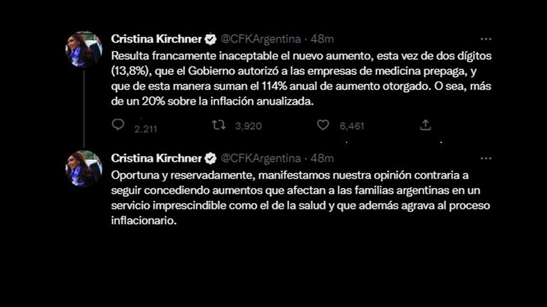 Mensajes CFK 20221026