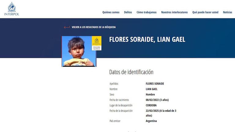 Alertas caso Lian