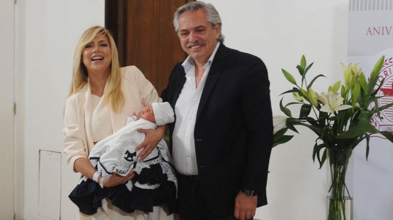 Declaraciones del presidente y la primera dama tras el nacimiento de su hijo Francisco 20220414