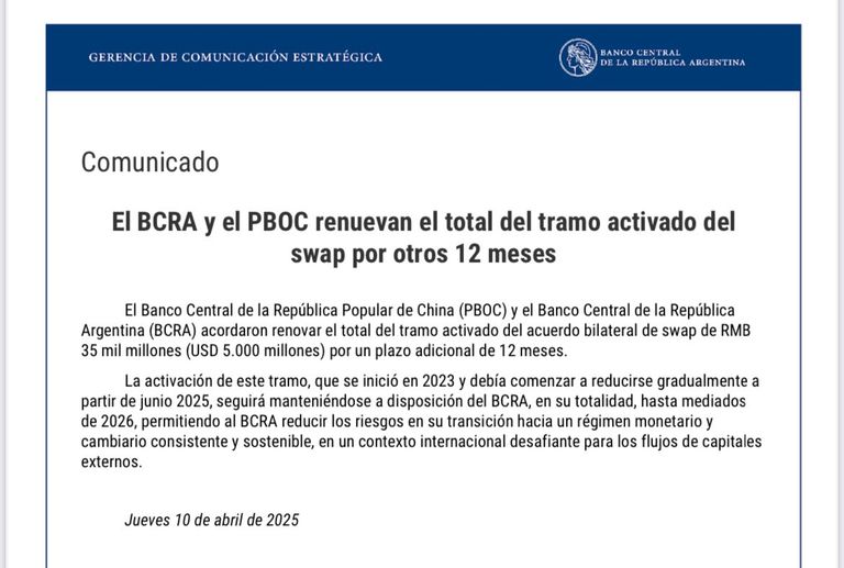 Anuncio Banco Nación