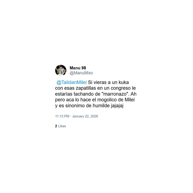 Memes sobre zapatillas de Milei 3