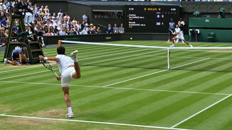 Postales de la final en Wimbledon.
