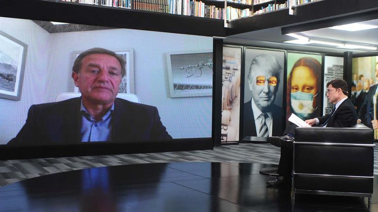 Rodolfo Suárez, en la entrevista con Jorge Fontevecchia.