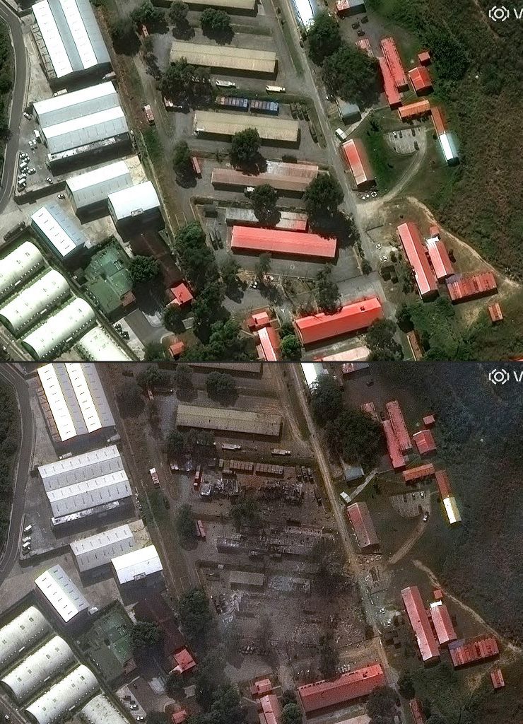 Fuerte Tiuna, el complejo militar más grande de Venezuela: el 22 de diciembre y este 3 de enero, luego del bomabrdeo norteamericano en la captura de Maduro.