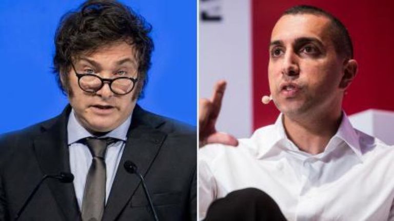 Javier Milei y Sean Rad, fundador de Tinder