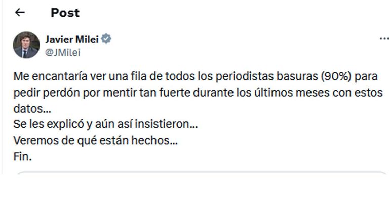 Tweet Milei20250624