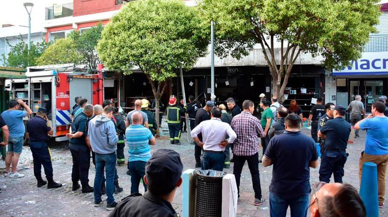 La explosión conmocionó el centro de Florencio Varela.