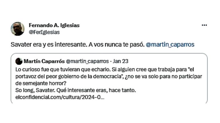 Martín Caparrós y Fernando Iglesias 20240126
