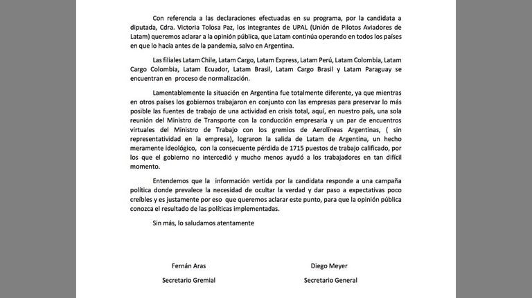 Asunto Tolosa Paz y Latam 20210818