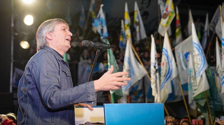 Maximo kirchner hblando en el acto de Escobar 20220707