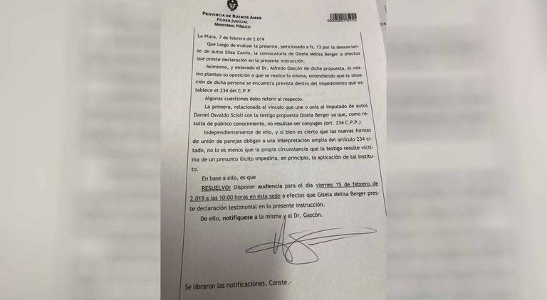 Citación Gisela Berger 02072019