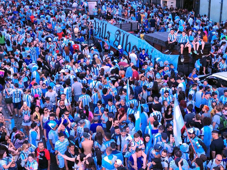 Festejos Argentina Campeón del Mundo