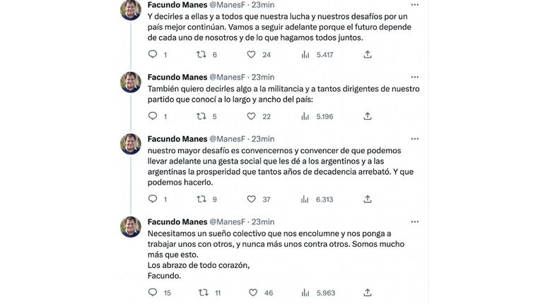 Facundo Manes anunció que no será candidato a presidente