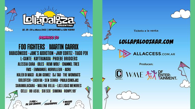 Lollapalooza 2022 se va a transmitir en vivo por Flow