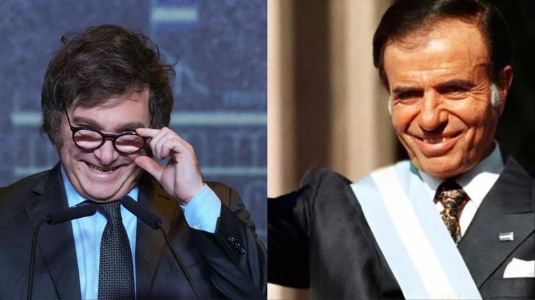 Javier Milei y Carlos Menem g_20240506