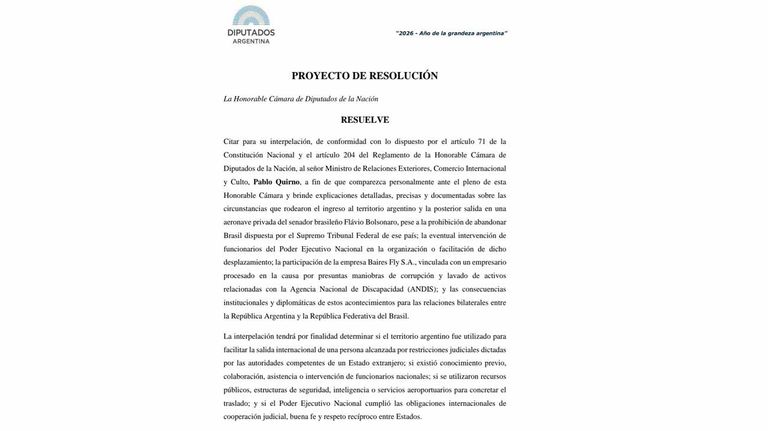 El diputado Pablo Juliano impulsó la interpelación al canciller Pablo Quirno
