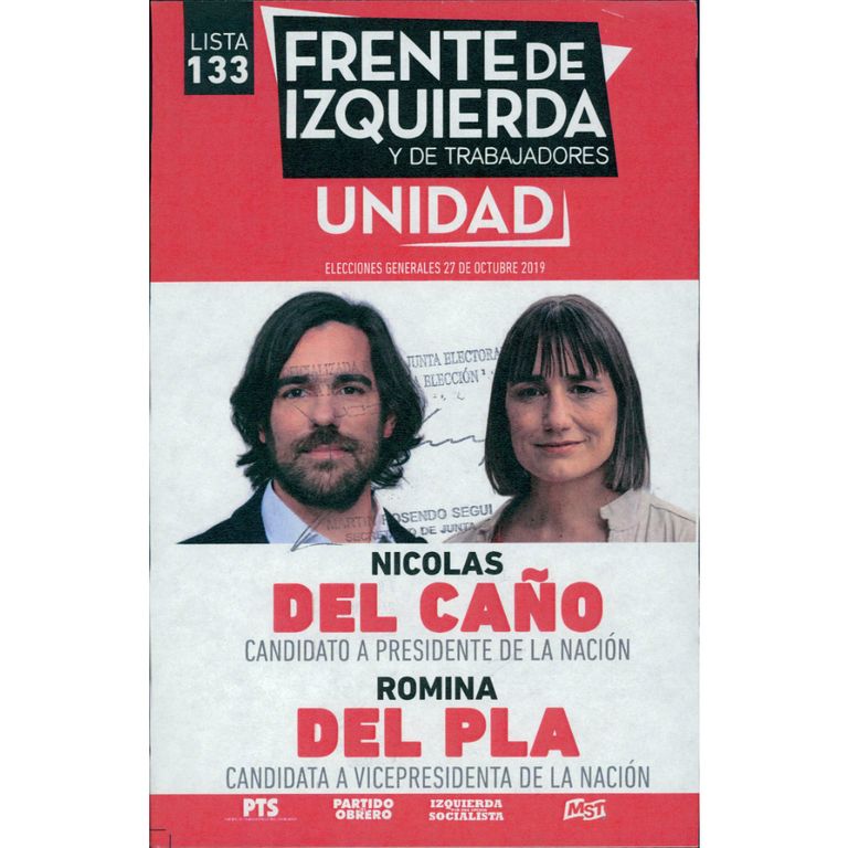 boletas presidenciales 27 octubre