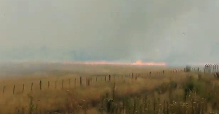 Incendios por la zona de Caning 20220112