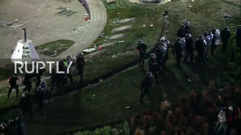 violencia obelisco superclasico