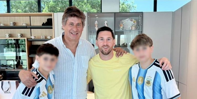 santacroce con messi 