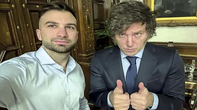 Mauricio Novelli y Javier Milei