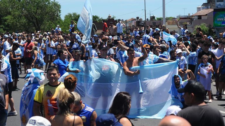 Festejos por el campeonato mundial