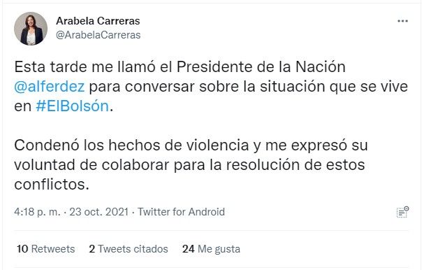 Tuit Arabela Carreras