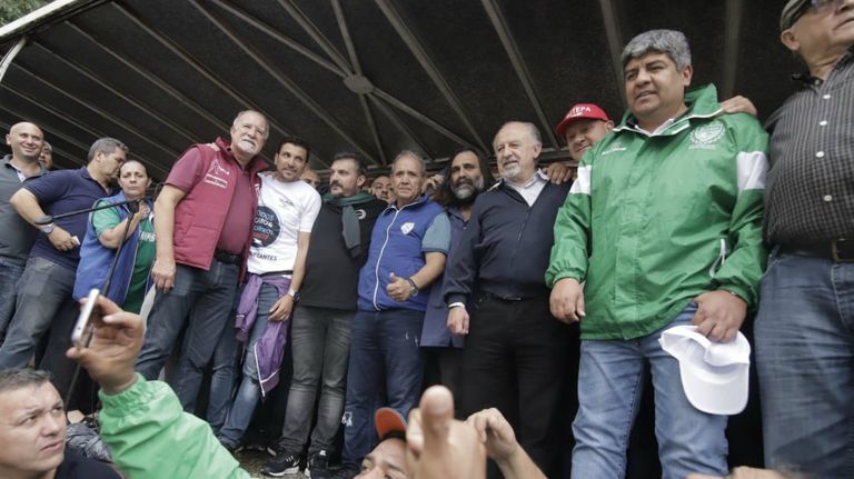 El Frente Sindical se diferenció de la CGT y organizó un acto
