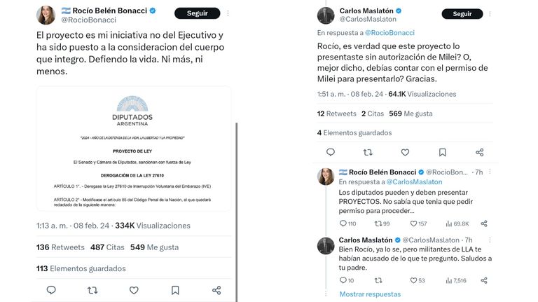 Carlos Maslatón y Rocío Bonacci