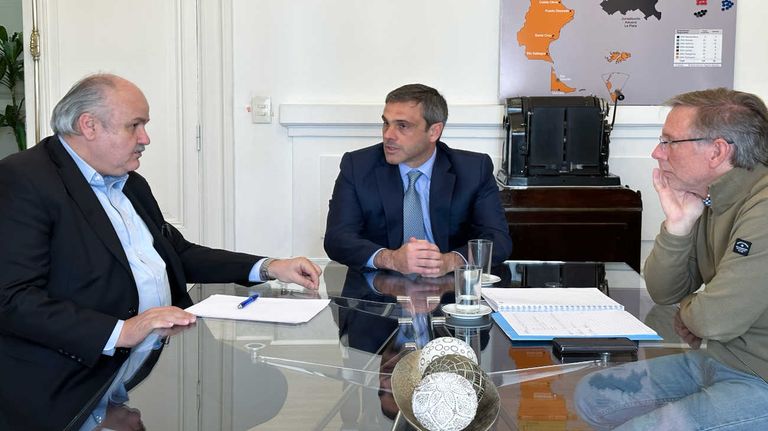 Reunión Mario Ravettino, Guillermo Michel y Juan José Bahillo 20230815