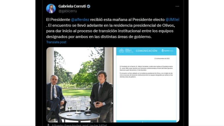 Tweet de Cerruti