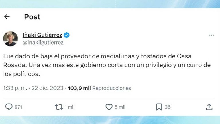 Tuit Iñaki Gutiérrez