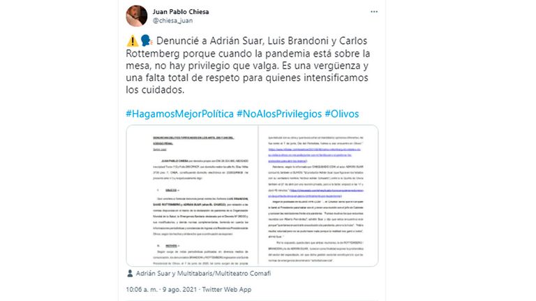 Adrián Suar, Luis Brandoni y Carlos Rottemberg 20210809