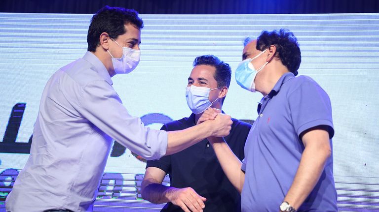 El oficialismo celebra el triunfo en Río Cuarto.