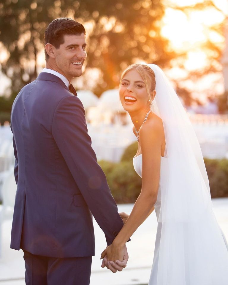 Thibaut Courtois y Mishel Gerzig se dan el 'sí quiero' en una boda de ensueño en Cannes