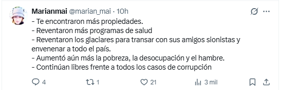 Algunas de las respuestas de X al