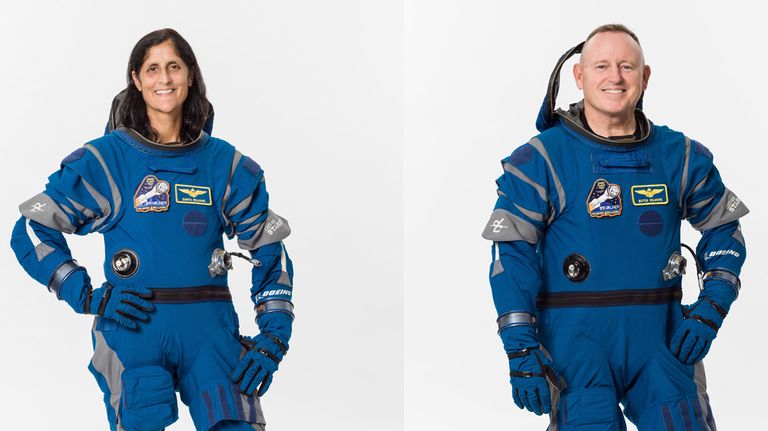 Butch Wilmore y Suni Williams astronautas en la Estación Espacial internacional